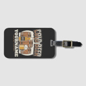 Aangepaste koude bieren, eik en brei bagagelabel (Voorkant (horizontaal))