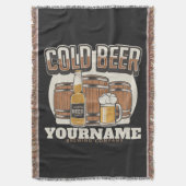Aangepaste koude bieren, eik en brei deken (Voorkant Verticaal)