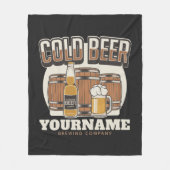 Aangepaste koude bieren, eik en brei fleece deken (Voorkant)
