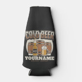 Aangepaste koude bieren, eik en brei flesjeskoeler (Voorkant)