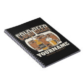 Aangepaste koude bieren, eik en brei notitieboek (Rechterzijde)