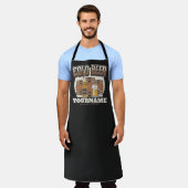 Aangepaste koude bieren, eik en brei schort (Gedragen)