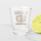 Aangepaste koude bieren, eik en brei shot glas (Achterkant)