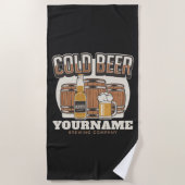 Aangepaste koude bieren, eik en brei strandlaken (Voorkant)