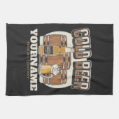 Aangepaste koude bieren, eik en brei theedoek (Horizontaal)