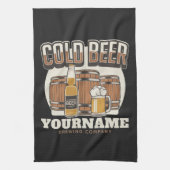 Aangepaste koude bieren, eik en brei theedoek (Verticaal)