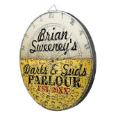 Aangepaste koude brew dartbord (Voorkant Rechts)