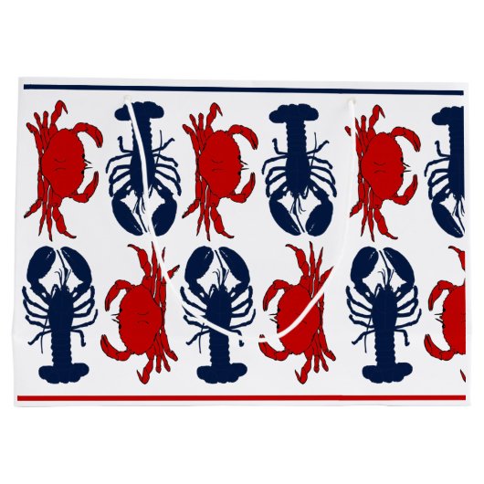 Aangepaste krab in grote tas large cadeautasje (Achterkant)