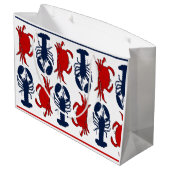 Aangepaste krab in grote tas large cadeautasje (Achterkant Gekanteld)