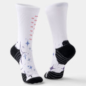 Aangepaste, krachtige, Athletic Crew Sock Sokken (Gebogen)