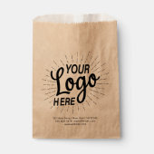 Aangepaste Kraft Business Logo Bag Bedankzakje (Voorkant)