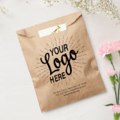 Aangepaste Kraft Business Logo Bag Bedankzakje (Gezegeld)