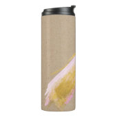 Aangepaste Kraft Gold Pink Borh Tumbler Thermosbeker (Gedraaid links)