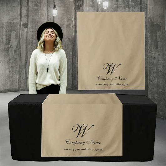 Aangepaste Kraft Zakelijke Tafel Runner Banner Scr Wandkleed