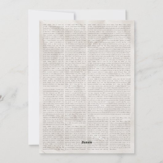 Aangepaste krant diploma uitnodiging aankondiging (Achterkant)