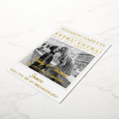 Aangepaste krantenfoto Unieke bruidsmeisje voorste Folie Uitnodiging (Gedraaid)