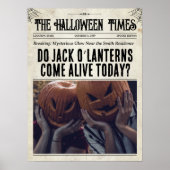 Aangepaste krantenmuurdecoratie voor Halloween met Poster (Voorkant)