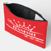 aangepaste kroon | Pageant Pocket Sash Bag Etui (Open)