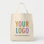 Aangepaste Kruidenier Shopping Canvas tas met Comp (Voorkant)