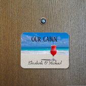 Aangepaste kruising van het strand Ocean Cocktail Magneet