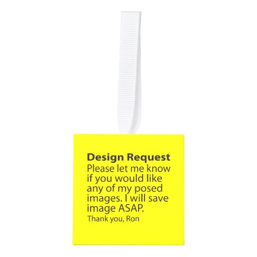 Aangepaste kubusversiering ontwerpaanvraag ornament (Voorkant)