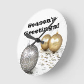 Aangepaste kuil voor Silver en Gold Ornament Ronde Klok (Hoek)