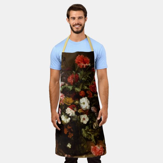 Aangepaste  kunst Bloemen Bloemist Artist Painter Schort (Gedragen)