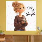 Aangepaste kunst voor het leven  canvas afdruk (Insitu (Woonkamer))