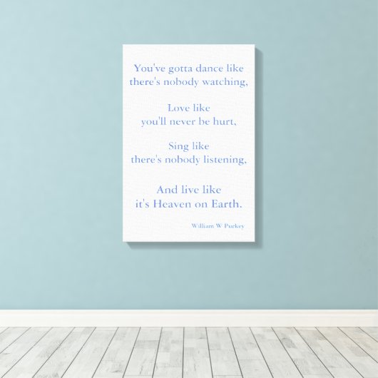 Aangepaste kunstofferte - William W Purkey Canvas Afdruk (Insitu (Houten vloer))