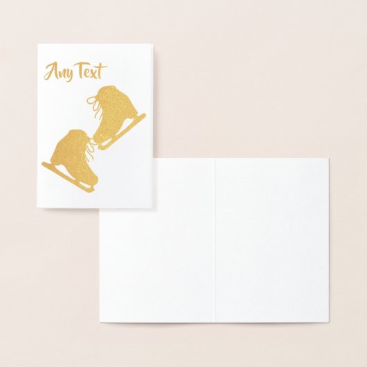 Aangepaste kunstschaatsen folie kaarten (Display)