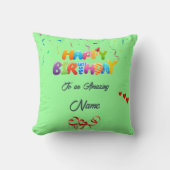 Aangepaste kussen cadeau voor verjaardagsvieringen (Voorkant)