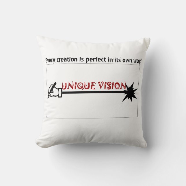 Aangepaste kussens: expressieve thema's op Zazzle Kussen (Voorkant)
