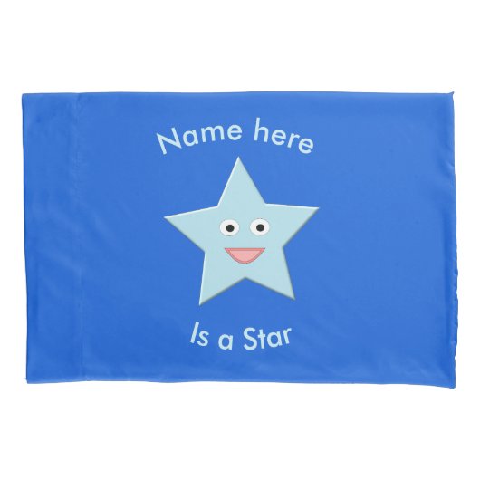 Aangepaste Kussensloop voor Bright Blue Celebratio (Voorkant)