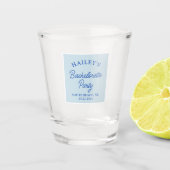 Aangepaste Kust Afscheid Van De Meisjesjaren Stran Shot Glas (Voorkant)