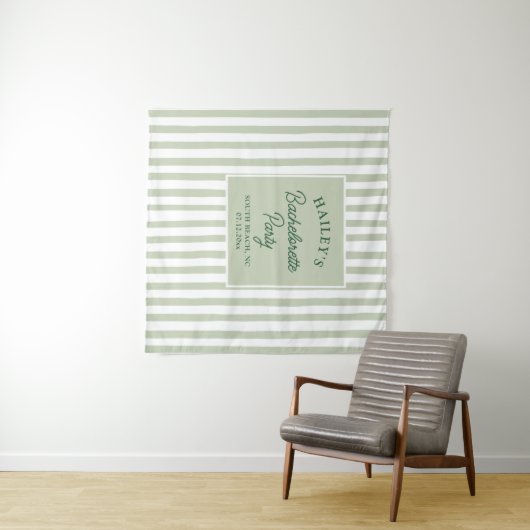 Aangepaste Kust Bachelorette Beachy & Fun Wandkleed (In Situ (horizontaal))