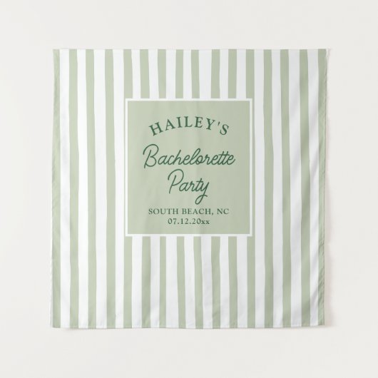 Aangepaste Kust Bachelorette Beachy & Fun Wandkleed (Voorkant)