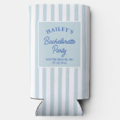 Aangepaste kust bruidsmeisjes strandfeest & leuk seltzer blikjeskoeler (Achterkant)
