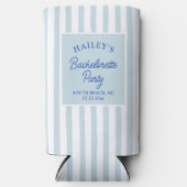 Aangepaste kust bruidsmeisjes strandfeest & leuk seltzer blikjeskoeler (Voorkant)