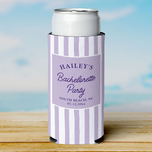 Aangepaste kust bruidsmeisjes strandfeest & leuk seltzer blikjeskoeler