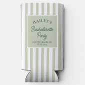 Aangepaste kust bruidsmeisjesfeest strand leuk seltzer blikjeskoeler (Achterkant)