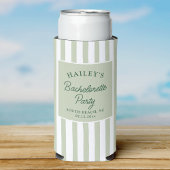 Aangepaste kust bruidsmeisjesfeest strand leuk seltzer blikjeskoeler