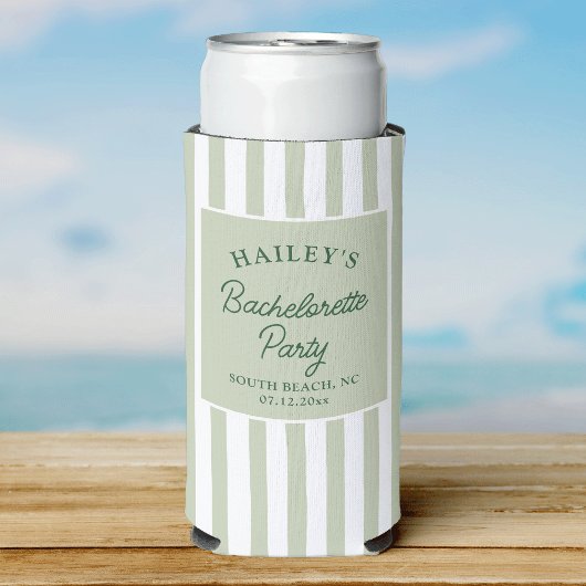 Aangepaste kust bruidsmeisjesfeest strand leuk seltzer blikjeskoeler