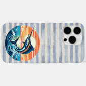 Aangepaste kust-/nautische/strand marlijn zonsonde Case-Mate iPhone case (Achterkant (horizontaal))