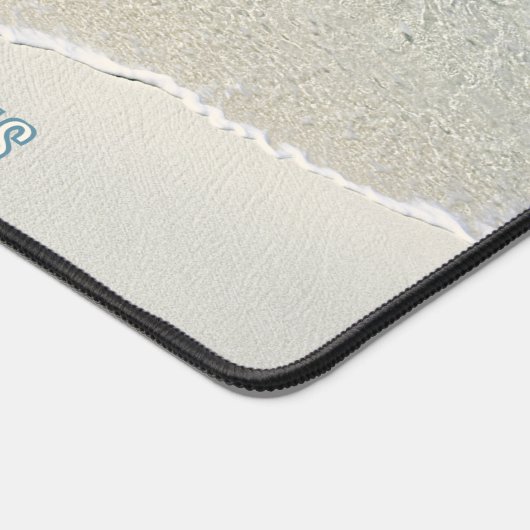 Aangepaste Kuststrand Ocean Waves Surf Zomerkunst Bureaumat (Hoek)