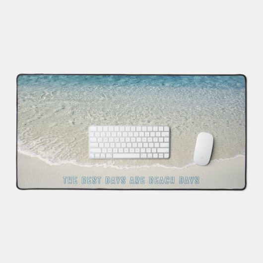 Aangepaste Kuststrand Ocean Waves Surf Zomerkunst Bureaumat (Keyboard & Muis)