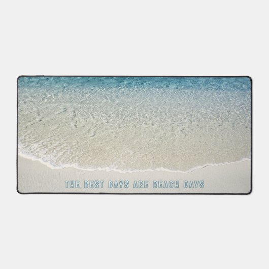 Aangepaste Kuststrand Ocean Waves Surf Zomerkunst Bureaumat (Voorkant)