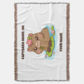 Aangepaste Kute Kawaii Capybara Modus Deken (Voorkant Verticaal)