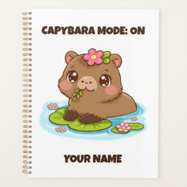 Aangepaste Kute Kawaii Capybara Modus Planner