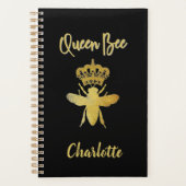 Aangepaste Kute KEEN BEE Gold Black Maandelijks ni Planner (Voorkant)