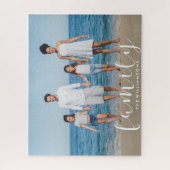 Aangepaste kwaliteit voor persoonlijke familiefoto legpuzzel (Verticaal)